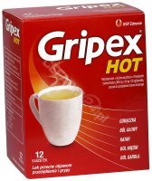 Gripex HOT x 12 sasz o smaku cytrynowym