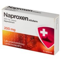Naproxen 200 mg x 10 tabl (Aflofarm)