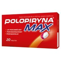 Polopiryna max 500 mg x 20 tabl dojelitowych