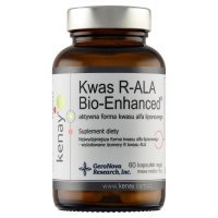 Kwas R-ALA Bio-Enhanced (kwas alfa-liponowy) x 60 kaps (Kenay)