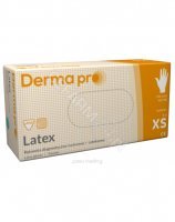 Rękawice Derma Pro lateksowe pudrowane XS x 100 szt