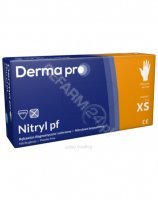 Rękawice Derma Pro nitrylowe bezpudrowe XS x 100 szt