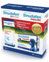 Sinudafen promocyjny zestaw - 60 kapsułek + Sinudafen Izotonic spray do nosa 30 ml