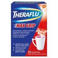 Theraflu Max Grip Lek na przeziębienie i grypę x 10 sasz