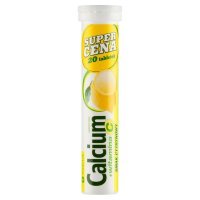 Calcium 300 mg + vit.c x 20 tabl musujących - smak cytrynowy