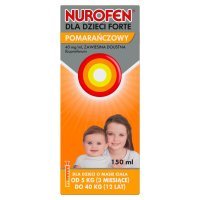Nurofen dla dzieci Forte ibuprofen 200 mg/5 ml smak pomarańczowy zawiesina 150 ml