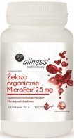 Aliness Żelazo organiczne MicroFerr 25 mg x 100 tabl