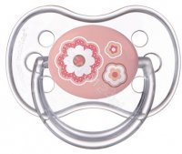 Canpol babies Newborn smoczek do uspokajania silikonowy anatomiczny 0-6 miesięcy (22/565) 1 szt (różowy)