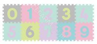 Babyono puzzle piankowe Cyfry Pastelowe x 10 szt (274/02)