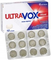 Ultravox maxe  x 12 pastylek do ssania o smaku miętowym