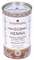 Orientana Bio Henna naturalna roślinna farba do włosów długich - karmelowy brąz 100 g