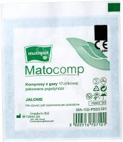 Kompresy gazowe jałowe 17-nitkowe 8-warstwowe 5 x 5cm x 3 szt (Matocomp)