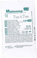 Kompresy gazowe jałowe 17-nitkowe 12-warstwowe 7 x 7cm x 5 szt (Matocomp)