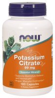 NOW Foods Potassium Citrate 99 mg – Cytrynian potasu x 180 kaps