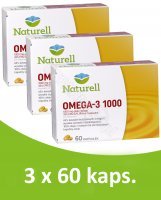 Naturell Omega-3 1000 w trójpaku 3 x 60 kaps