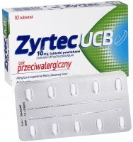 Zyrtec UCB 10 mg x 10 tabl