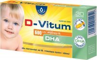 D-Vitum witamina D dla niemowląt 600 j.m. DHA x 30 kaps