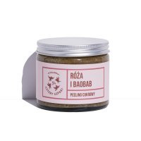 Cztery Szpaki peeling do ciała (róża i baobab) 200 ml