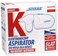 Novama White K elektroniczny aspirator do nosa na katar i katarek dla dzieci