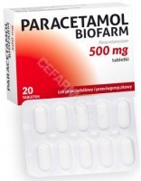 Paracetamol Biofarm 500 mg x 20 tabl