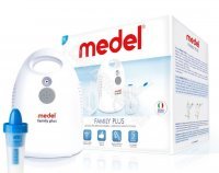 Inhalator Medel Family Plus pneumatyczno-tłokowy z oczyszczaczem do nosa i zatok