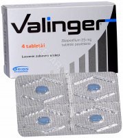 Valinger 25 mg x 4 tabl powlekane