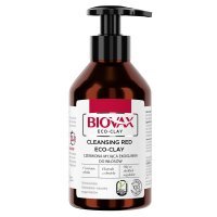 Biovax czerwona myjąca ekoglinka do włosów 200 ml