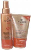 Nuxe Sun promocyjny zestaw - mleczko do opalania twarzy i ciała spf50 150 ml + balsam po opalaniu 100 ml GRATIS!!!
