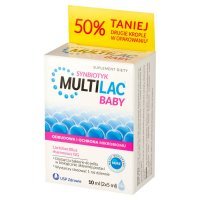 Multilac Baby Synbiotyk (Probiotyk + Prebiotyk) krople 2 x 5 ml