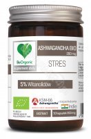 BeOrganic Ashwagandha Bio 200 mg Stres x 50 kaps