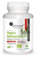 Aliness Organic Ashwagandha 500 mg x 100 kaps vege