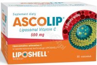 Ascolip - liposomalna witamina C 500 mg x 30 sasz o smaku wiśni