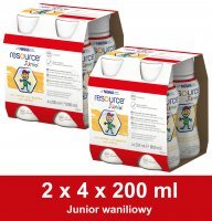 Resource Junior waniliowy w dwupaku (2x) 4 x 200 ml