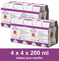Resource diabet plus wanilia w czteropaku (4x) 4 x 200 ml