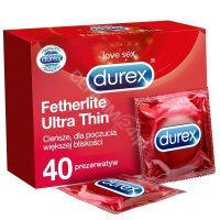 Prezerwatywy durex - fetherlite ultra thin x 40 szt