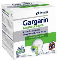 Gargarin Mukoterapia płyn do płukania i nawilżania jamy ustnej 4 x 225 ml