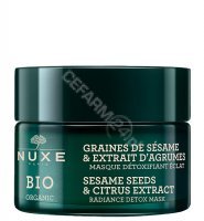 Nuxe Bio rozświetlająca maska detoksykująca - ekstrakt z cytrusów i ziaren sezamu 50 ml
