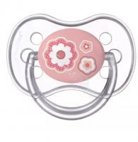 Canpol babies Newborn Baby smoczek do uspokajania silikonowy symetryczny 0-6 miesięcy (22/580) 1 szt (różowy)