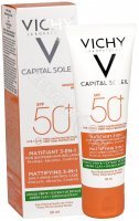 Vichy Capital Soleil matujący krem do twarzy do twarzy 3w1 spf50+ 50 ml