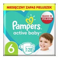 Pampers Active Baby 6 (13-18 kg) pieluchy x 128 szt