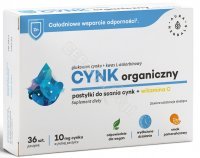 Aura Herbals Cynk organiczny (10 mg) + witamina C x 36 pastylek do ssania