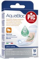 PIC AquaBloc plaster antybakteryjny wodoodporny duży 25 x72 mm x 10 szt