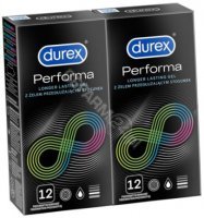 Durex Performa prezerwatywy przedłużające stosunek x 12 szt w dwupaku (2 x 12 szt)