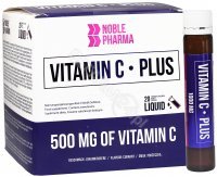 Noble Pharma Vitamin C Plus smak porzeczkowy 20 fiolek x 25 ml