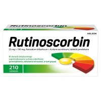 Rutinoscorbin Lek witamina C 100mg+25mg x 210 tabl