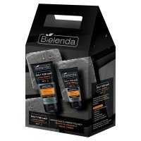 Bielenda Only For Men Extra Energy  promocyjny zestaw - energetyzujący żel oczyszczający 150 ml + krem nawilżający przeciw oznakom zmęczenia 50 ml