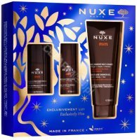 Nuxe Men promocyjny zestaw - wielofunkcyjny nawilżający żel do twarzy 50 ml + dezodorant roll-on 50 ml + wielofunkcyjny żel pod prysznic 200 ml