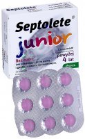 Septolete junior o smaku czereśni 1,2 mg x 18 pastylek