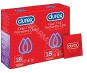 Durex Feel Thin Fetherlite Elite prezerwatywy cienkie przezroczyste x 18 szt w dwupaku (2 x 18 szt)