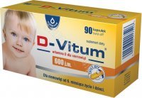 D-Vitum witamina D dla niemowląt 600 j.m. x 90 kapsułek